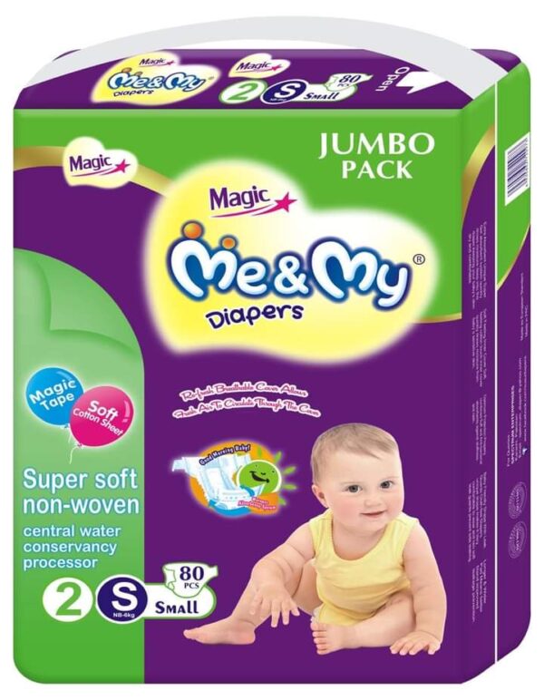 Me & My Magic ,Best Quality Diaper,Best baby Diaper Small Size Jumbo Pack