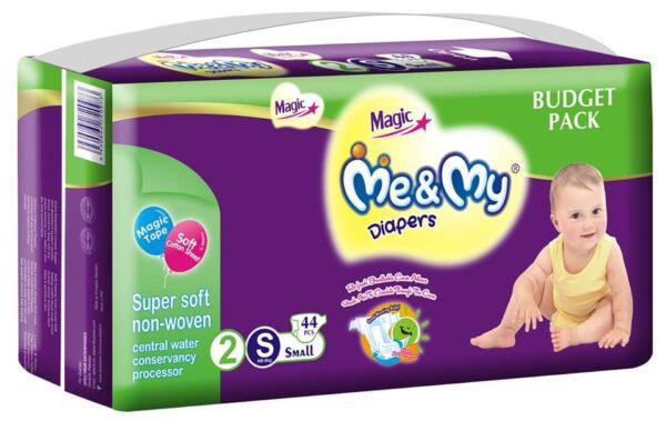 Me & My Magic ,Best Quality Diaper,Best baby Diaper Small Size Economy Pack(44pcs)