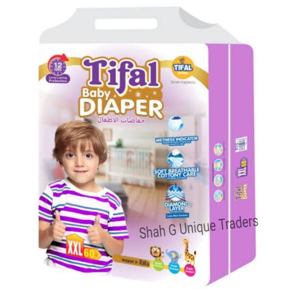 Tifal Baby Diapers, Best for your baby Care,XXL Size (60 PCS)