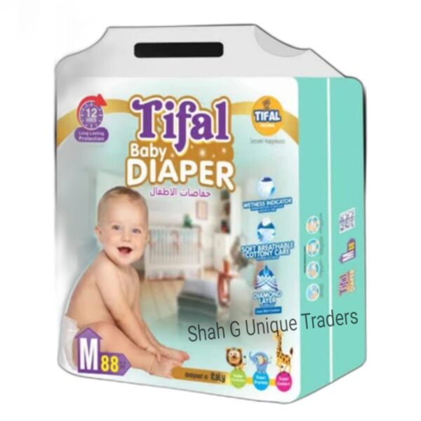 Tifal Baby Diapers best for your baby care, Medium Size (88 PCS)